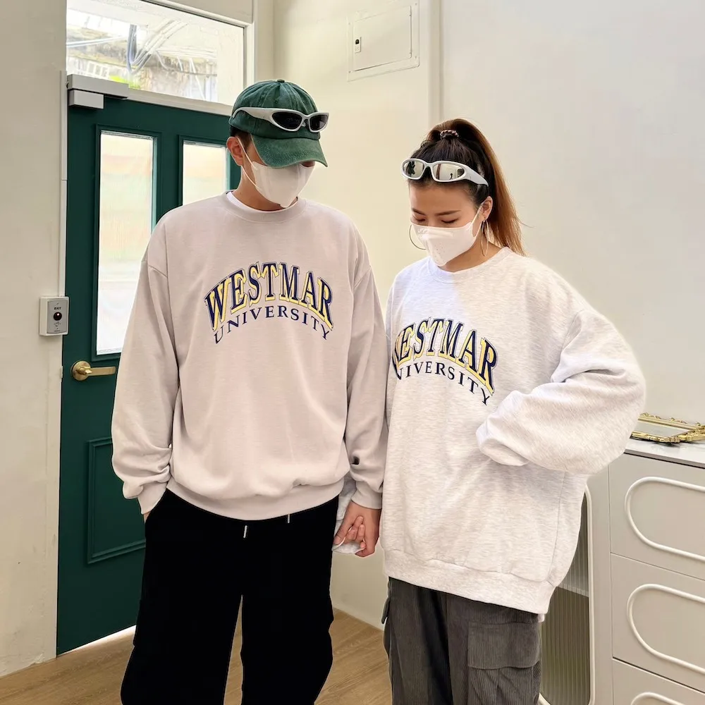 【AMERO】男女款 長袖休閒運動套裝 滾邊線條 寬鬆版型 情侶裝 歷史價格詳細信息