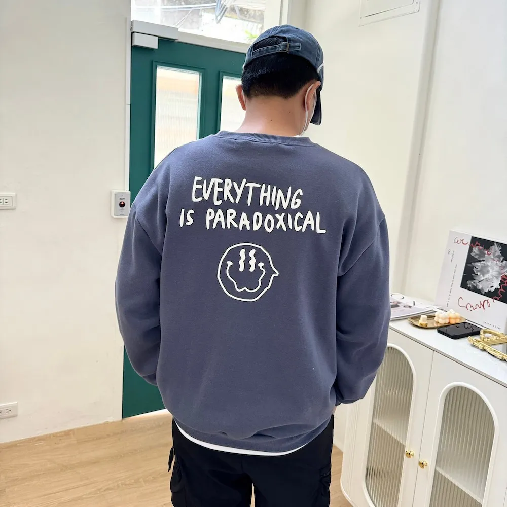 【AMERO】男裝 女裝 長袖大學T 內裡牛奶絨 狗狗印花 情侶裝 歷史價格詳細信息