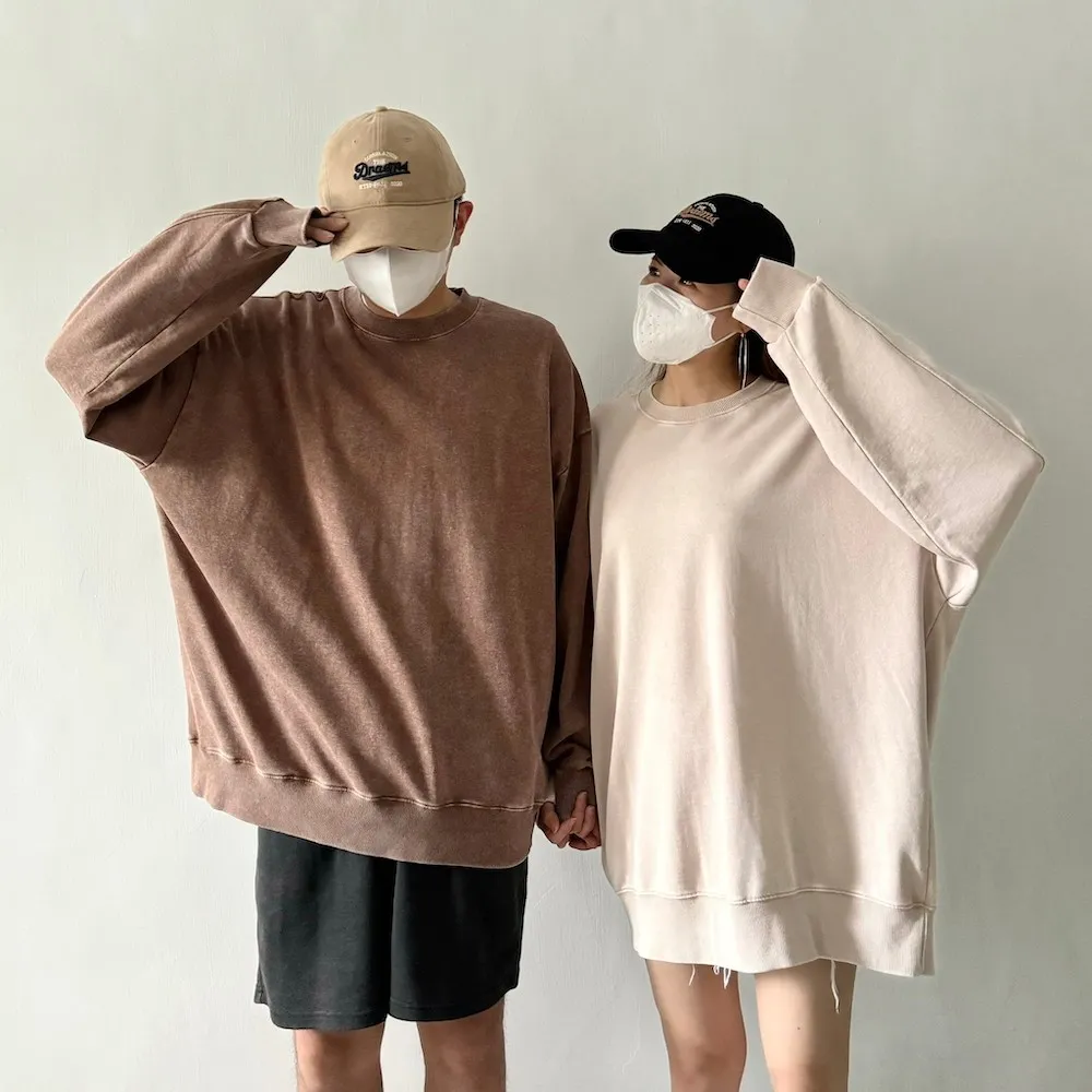 【AMERO】男裝 女裝 圓領 水洗 華夫格 短袖 寬鬆 落肩 情侶裝 歷史價格詳細信息