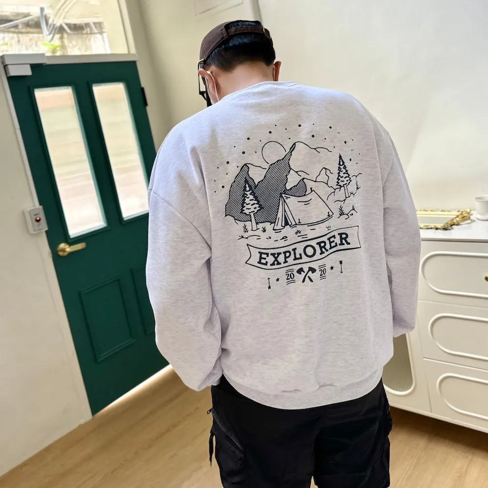 【AMERO】男裝 女裝 長袖大學T 內裡牛奶絨 狗狗印花 情侶裝 歷史價格詳細信息