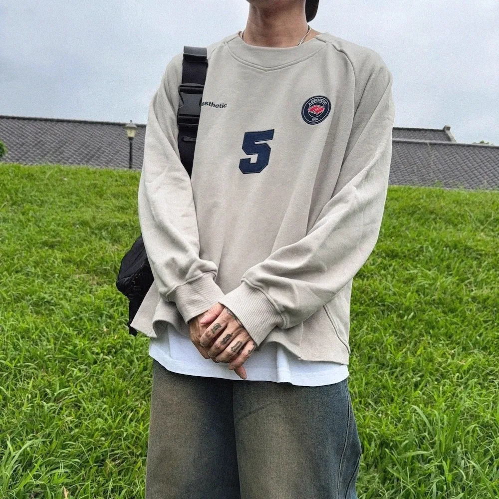 【AMERO】男女款 圓領長袖T恤 精梳棉 水洗手感 落肩 口袋 袖口螺紋 加大尺碼 情侶裝 歷史價格詳細信息