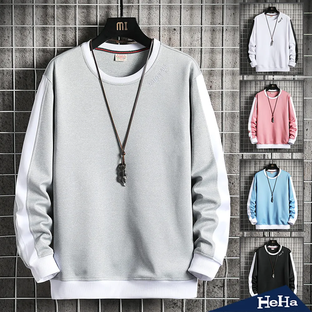 【HeHa】配色圓領長袖上衣 四色 歷史價格詳細信息