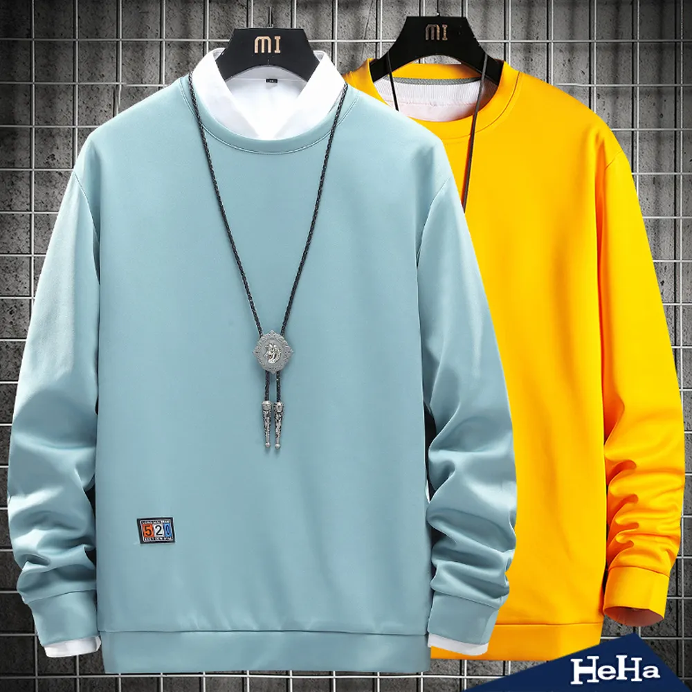 【HeHa】簡約純色五分袖假兩件上衣 六色 歷史價格詳細信息