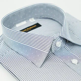 【金安德森】淺灰色黑繞領窄版襯衫-長袖 歷史價格詳細信息