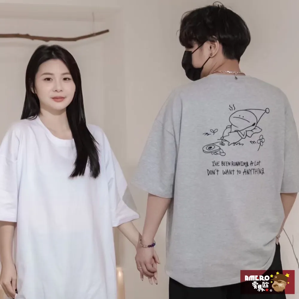 情侶人物印花T恤 韓版短袖港風短袖T恤 原宿風短袖T恤男 印花T恤 短T 男女衣著(JXT47)【壹號站】 歷史價格詳細信息