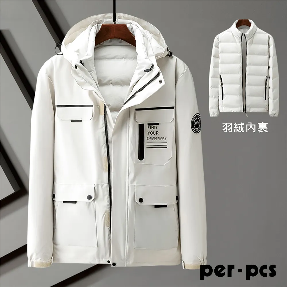 【per-pcs】機能性四合一保暖防風外套女款_象牙白(PW1952-03) 歷史價格詳細信息