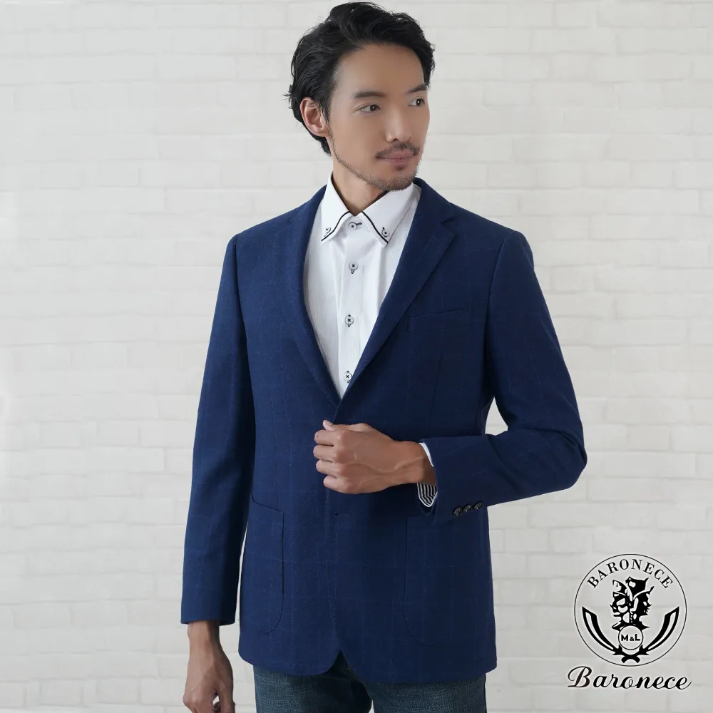 【per-pcs】商務率性長袖合身襯衫_白提花紋(719466) 歷史價格詳細信息