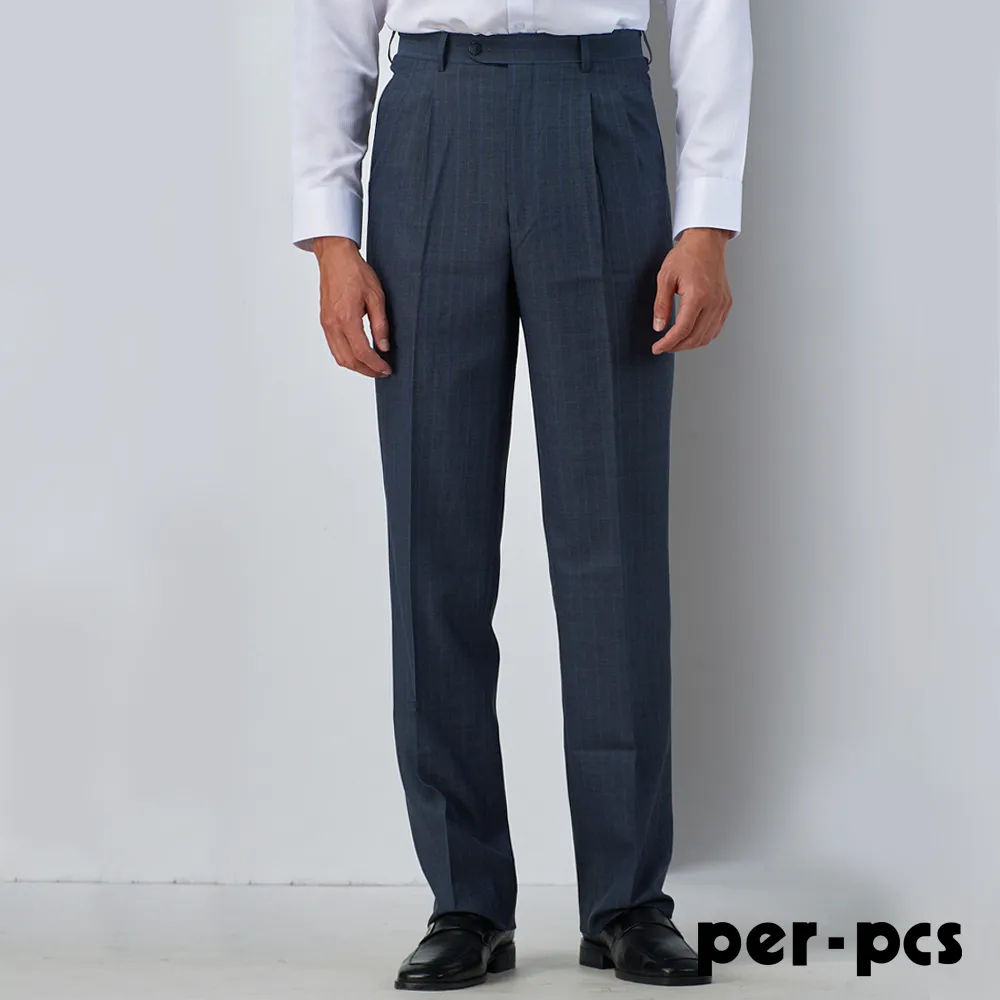 【per-pcs】商務紳士簡約打摺西褲_咖啡褐(81229) 歷史價格詳細信息