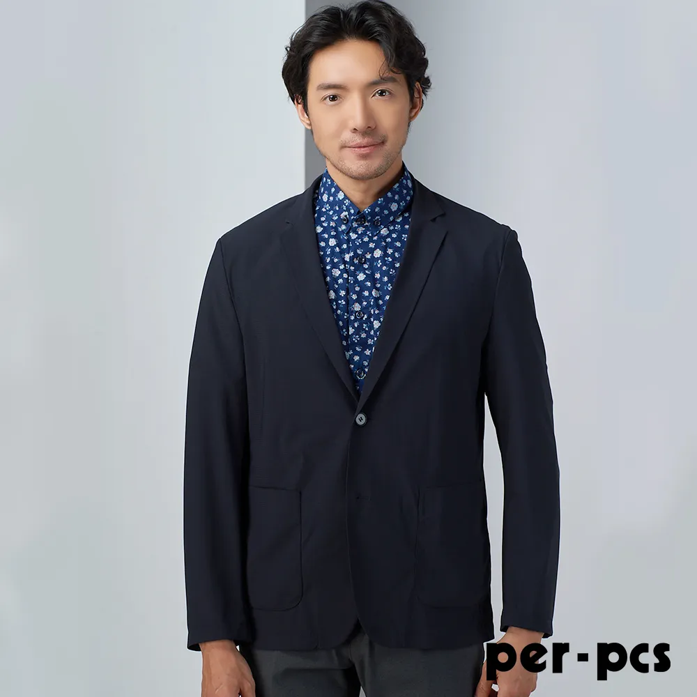 【per-pcs】商務百搭修身平面休閒褲_藍(719161) 歷史價格詳細信息