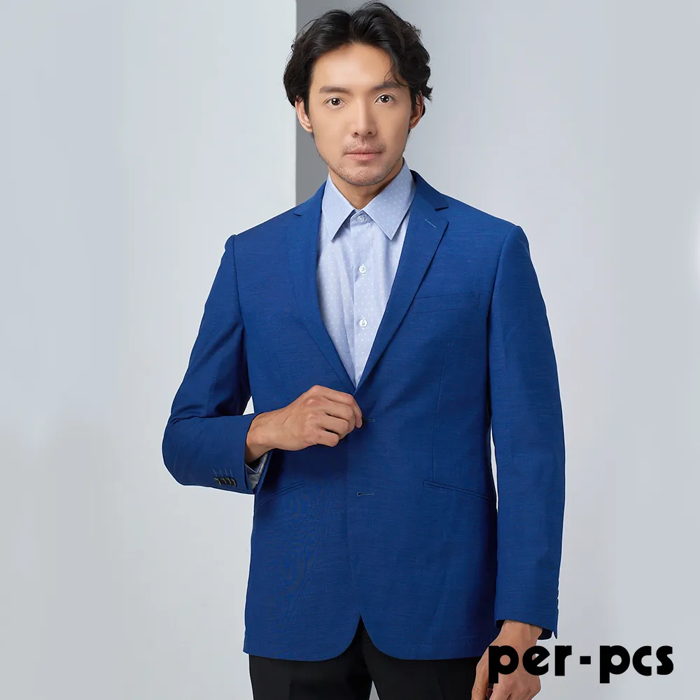 【per-pcs】紳士魅力風格棉料POLO衫_藍(721518) 歷史價格詳細信息