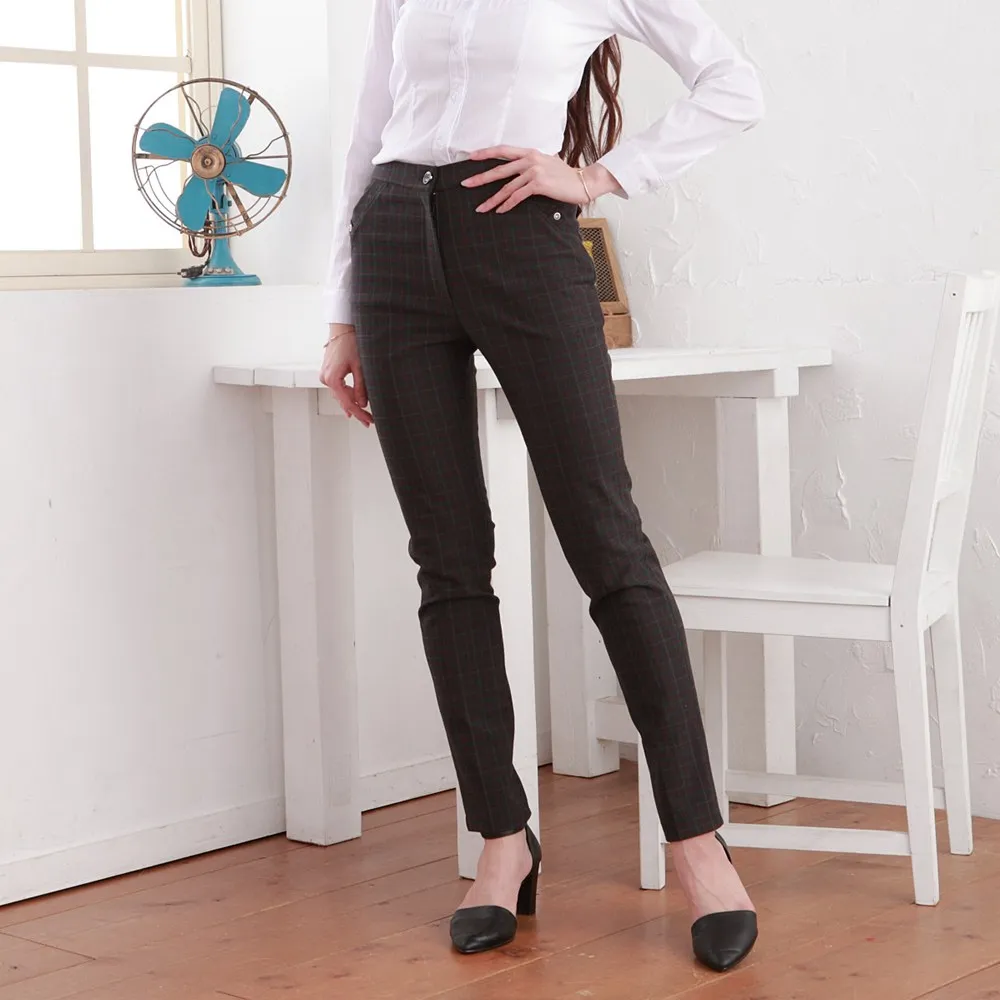 【EE-LADY】格領+格口袋寬版T-灰色 歷史價格詳細信息