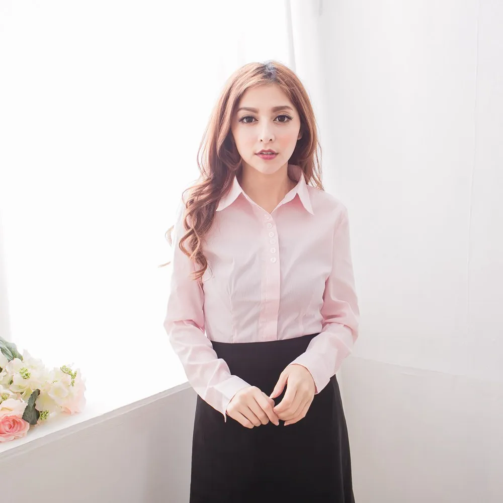 【EE-LADY】胸襟壓皺七分袖條紋襯衫(紫)34-42吋 歷史價格詳細信息