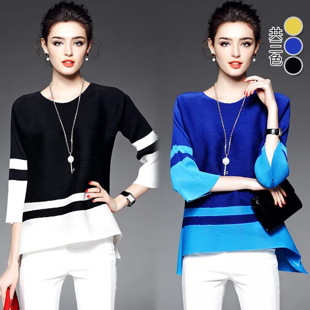 【韓國K.W.-歐美】KM2846高端訂製閃耀漸層上衣(T恤/ 襯衫 /高爾夫球衫/設計師/韓國進口) 歷史價格詳細信息