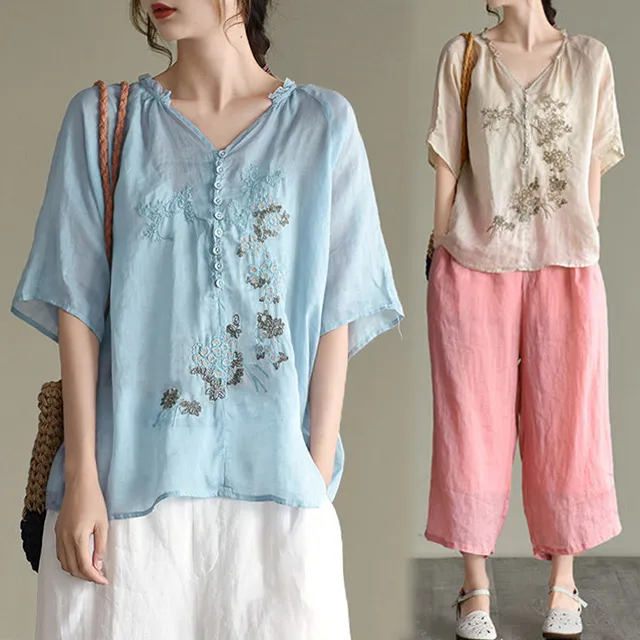 【韓國K.W.】KN2469Sale優雅迷人刺繡工藝上衣(韓國K.W./上衣/現貨) 歷史價格詳細信息