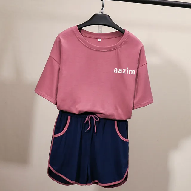 【K.W.】現貨韓國紫兔兔棉睡衣蕾絲碎花短袖短褲大碼家居服套裝(共1色) 歷史價格詳細信息