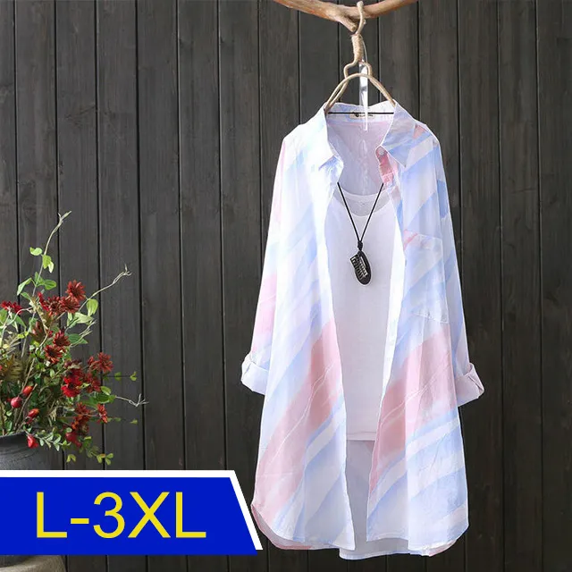 【韓國K.W.】KM2854秋冬現貨新品-微甜知性立領圈圈圖案外套上衣(防曬/長袖襯衫/長袖上衣) 歷史價格詳細信息