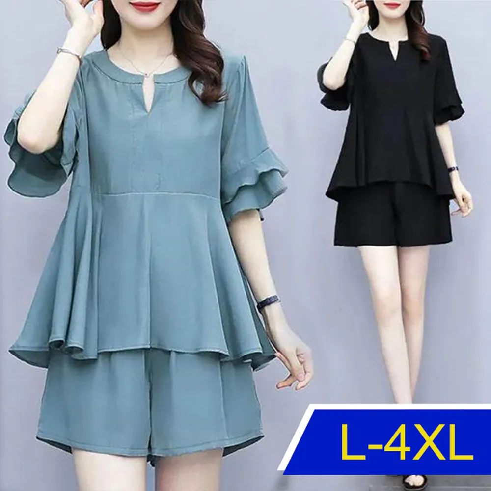 【韓國K.W.】KQN3929清涼爽棉麻碎花闊腿褲裙(涼感/二件套/輕薄/短袖) 歷史價格詳細信息