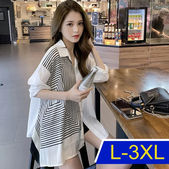 【韓國K.W.】KM2911素色及直條繽紛歡樂話題襯衫外套上衣(防曬/長袖襯衫/長袖上衣/薄外套) 歷史價格詳細信息