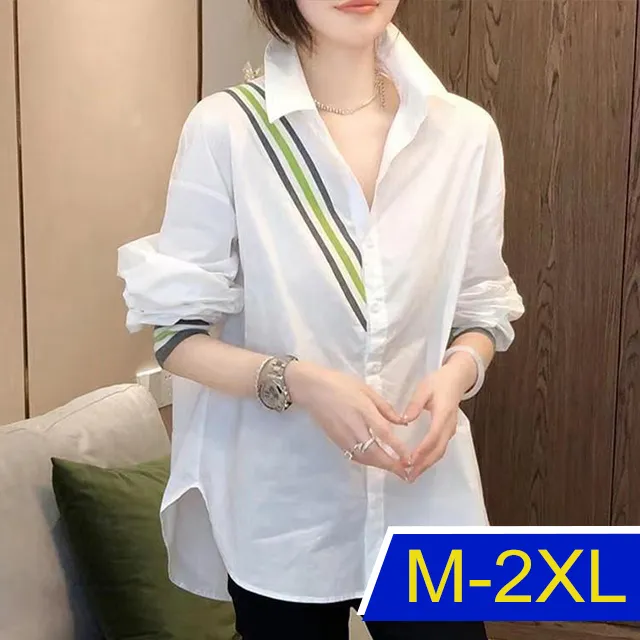 【韓國K.W.】KM2900素色及直條隨興激推瘋賣襯衫外套上衣(防曬/長袖襯衫/長袖上衣/薄外套) 歷史價格詳細信息