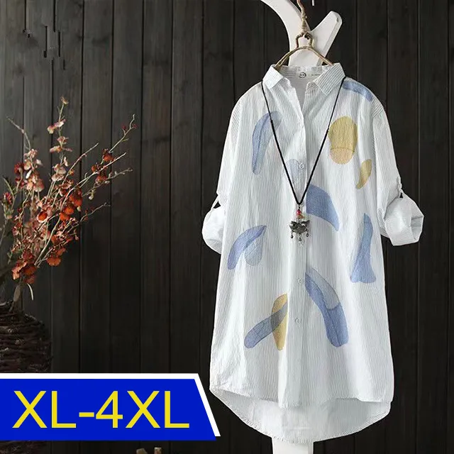 【韓國K.W.】KM2929刺繡舒適美學品味襯衫上衣(防曬/長袖襯衫/長袖上衣/薄外套) 歷史價格詳細信息