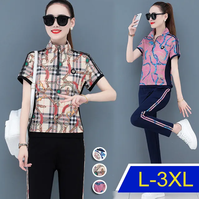 【韓國K.W.】KQN4086現貨韓國兔花花棉睡衣蕾絲碎花短袖短褲大碼家居服套裝(褲裝/居家/休閒) 歷史價格詳細信息