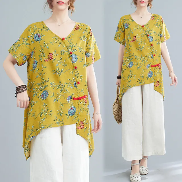 【韓國K.W.】KN2933現貨超塵拔俗天絲棉花版好氣色上衣(休閒/T恤/印花/小香風/中大尺碼) 歷史價格詳細信息