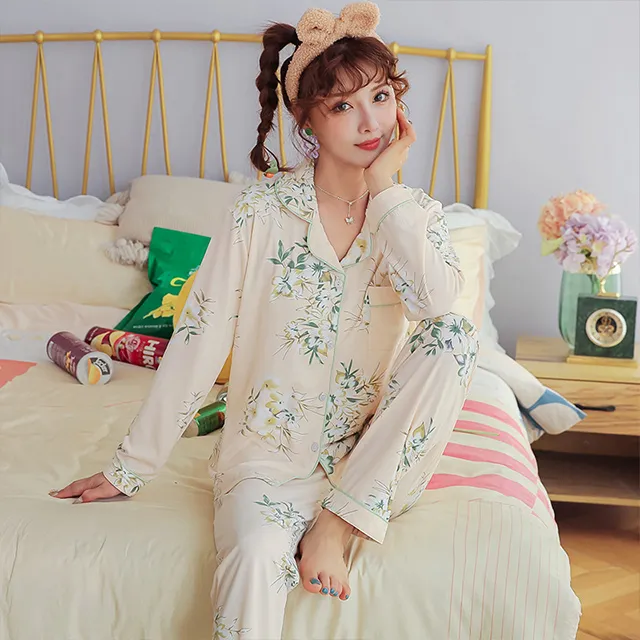 【韓國K.W.】KQM4026現貨大紫花棉質立領高質感休閒家居服(親膚/舒適/休閒/睡衣) 歷史價格詳細信息