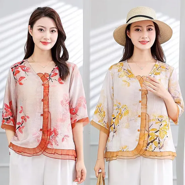 【韓國K.W.】KN3042現貨韓國專櫃如圭如璋寬版上衣(上衣/背心/亞麻/雪紡) 歷史價格詳細信息