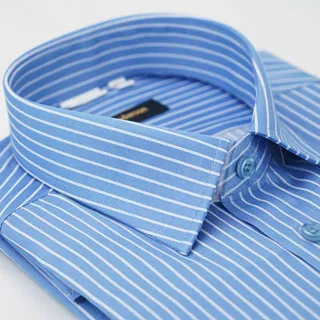 【金安德森】藍色條紋白緹花窄版襯衫-長袖 歷史價格詳細信息