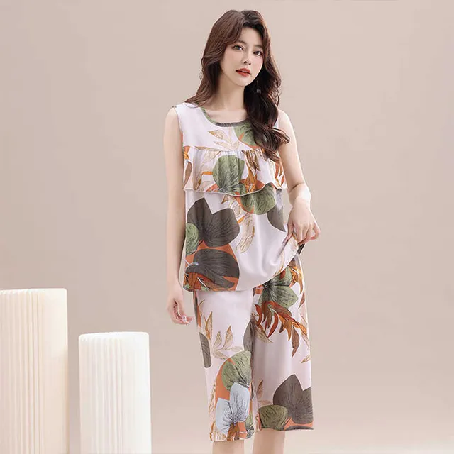 【韓國K.W.】KQN4157現貨韓國棉粉芬花睡衣蕾絲碎花短袖短褲大碼家居服套裝(套裝/褲裝/裙裝/居家/休閒) 歷史價格詳細信息