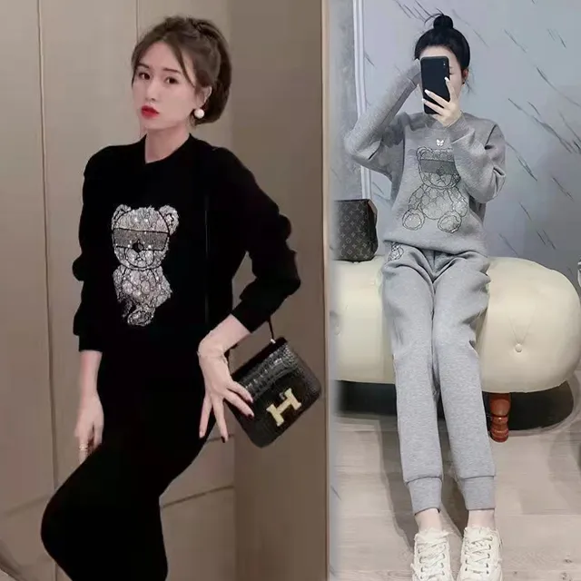 【韓國K.W.】KQM4002現貨親膚保暖絨花朵印花休閒居家套裝(内加絨/保暖/休閒/睡衣) 歷史價格詳細信息