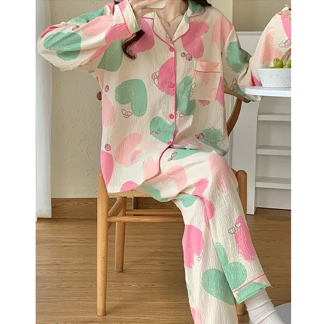 【韓國K.W.】KQM4040現貨韓國空運春漾印花寬鬆休閒套裝(套裝/褲裝/裙裝/居家/休閒) 歷史價格詳細信息