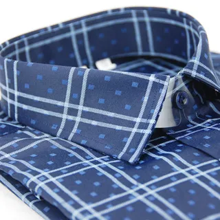 【金安德森】深藍底藍黃大線格保暖窄版長袖襯衫 歷史價格詳細信息