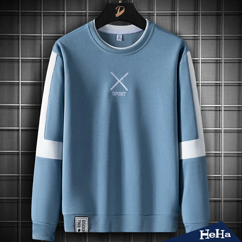 【HeHa】圓領舒適創意精神英文字母長袖上衣 四色 歷史價格詳細信息