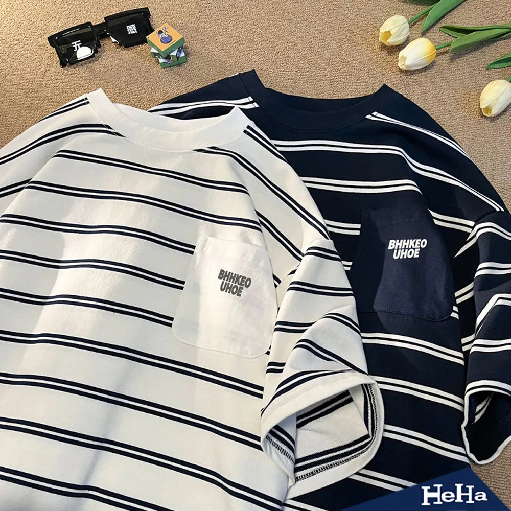 【HeHa】條紋圓領針織毛上衣 兩色 歷史價格詳細信息