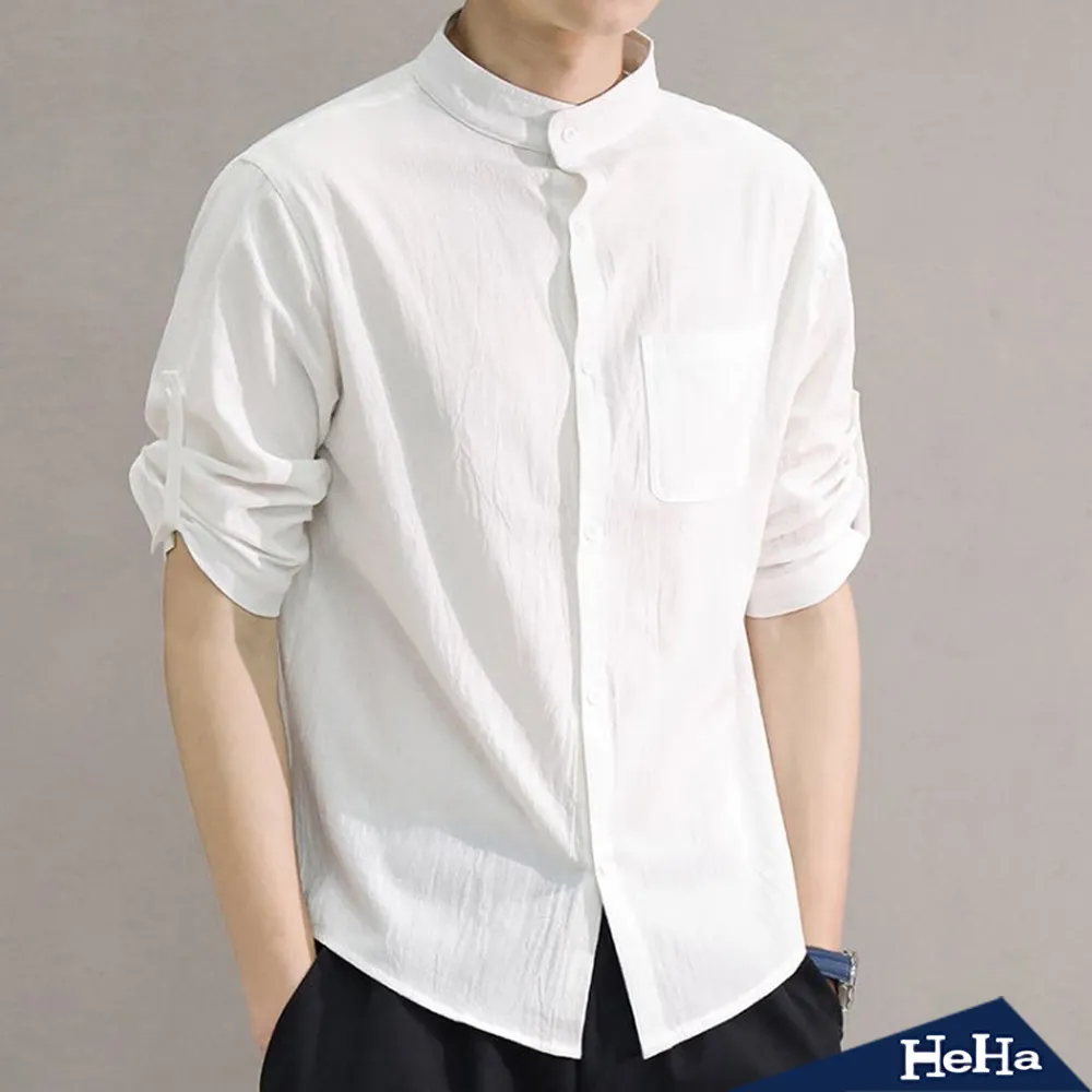 【HeHa】襯衫 純棉商務修身長袖襯衫 四色 歷史價格詳細信息