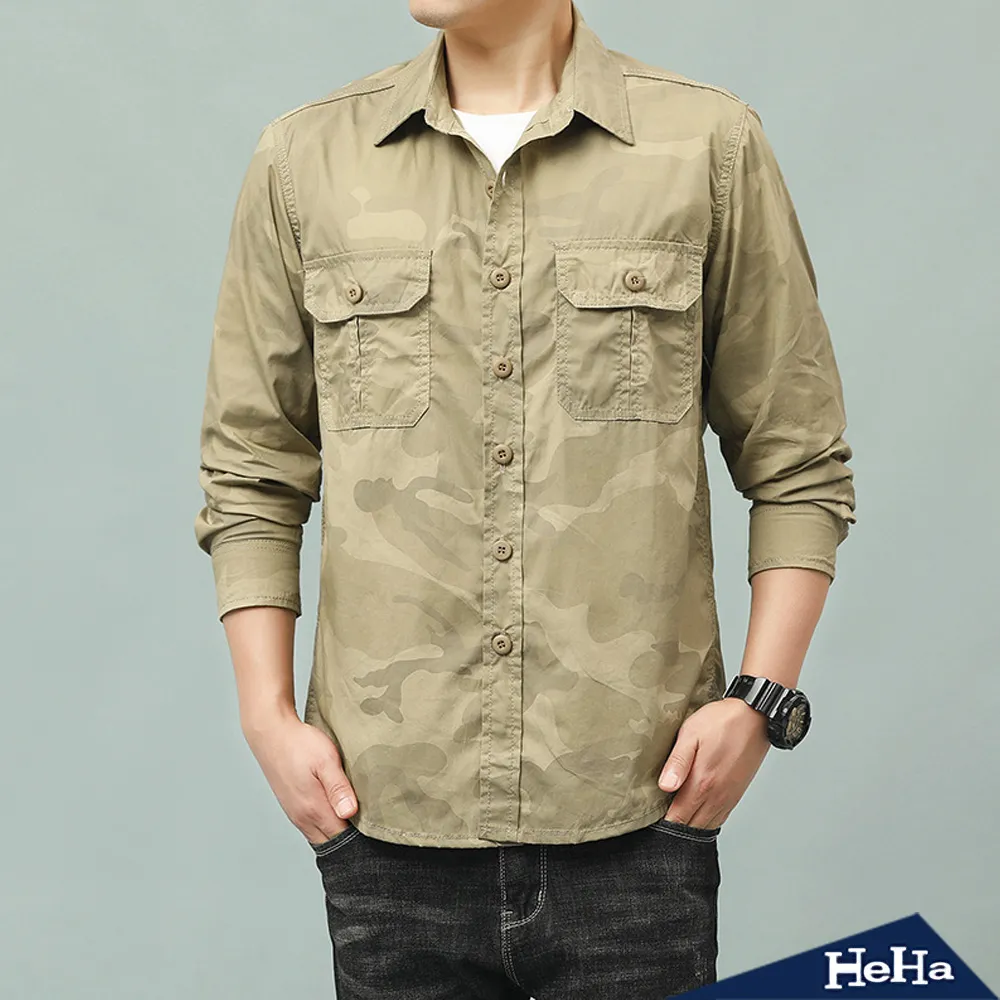 【HeHa】襯衫 純棉商務修身長袖襯衫 四色 歷史價格詳細信息