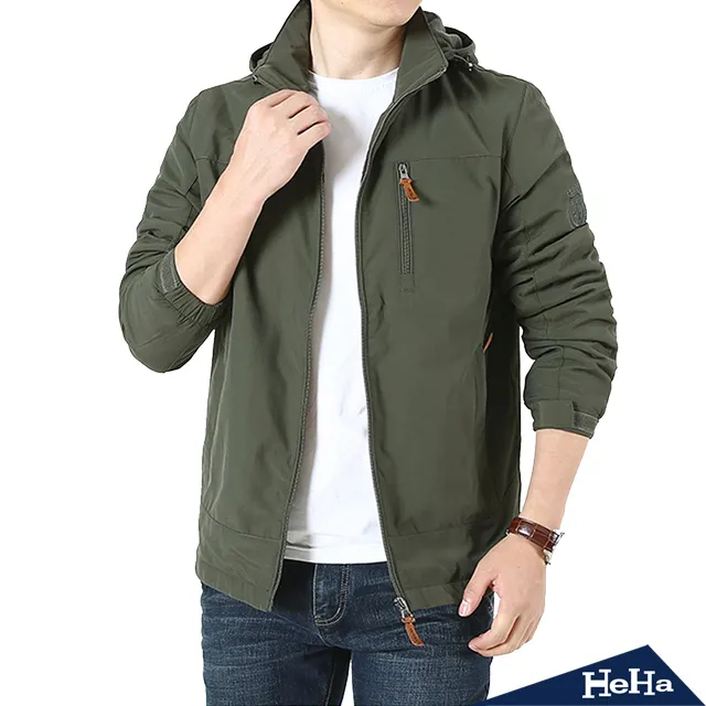 【HeHa】連帽抽繩口袋工裝潮流夾克 三色 歷史價格詳細信息