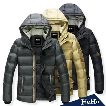 【HeHa】外套 羊羔毛連帽鋪棉滑面軍裝外套 三色 歷史價格詳細信息