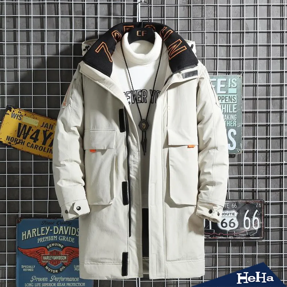 【HeHa】現貨 外套 加厚鋪棉保暖連帽外套 二色 歷史價格詳細信息