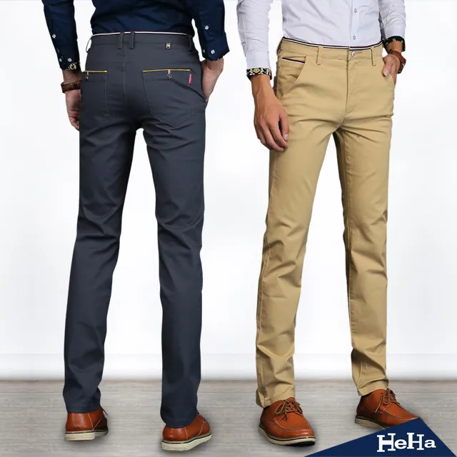 【HeHa】直筒百搭商務休閒長褲 兩色 歷史價格詳細信息