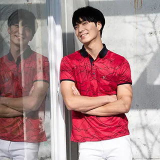 【LEIDOOE】格紋領假兩件男版短袖POLO衫-藍色(16510) 歷史價格詳細信息