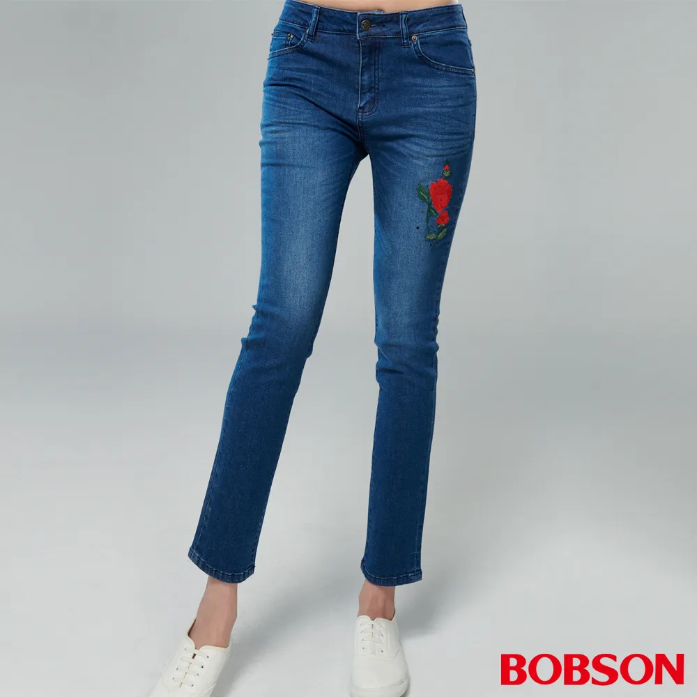 BOBSON 女款鑽飾小直筒褲(8027-53) 歷史價格詳細信息