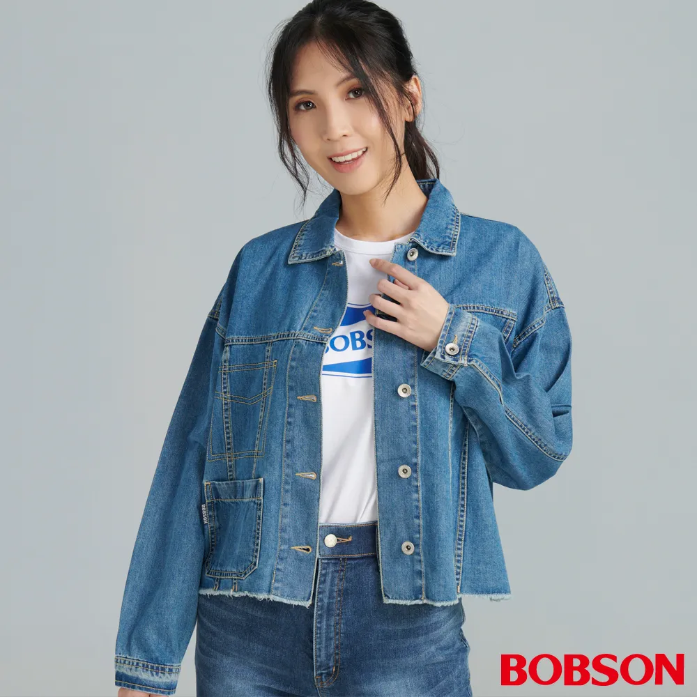 【BOBSON】女款不收邊牛仔外套 (JL0020-58) 價格比較,價格查詢,歷史價格詳細信息