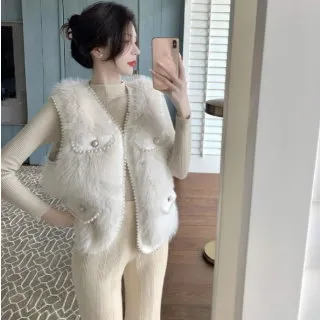 GIFT-杏色-小香風針織寬鬆闊腿褲兩件套 歷史價格詳細信息