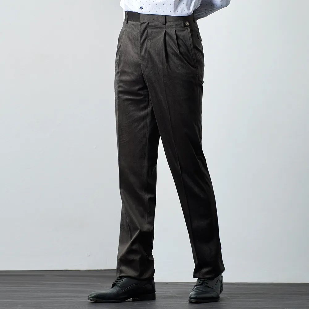 雙褶西褲男夏季薄款蠶絲商務休閒寬鬆直筒高腰深檔中年男士長褲子 歷史價格詳細信息