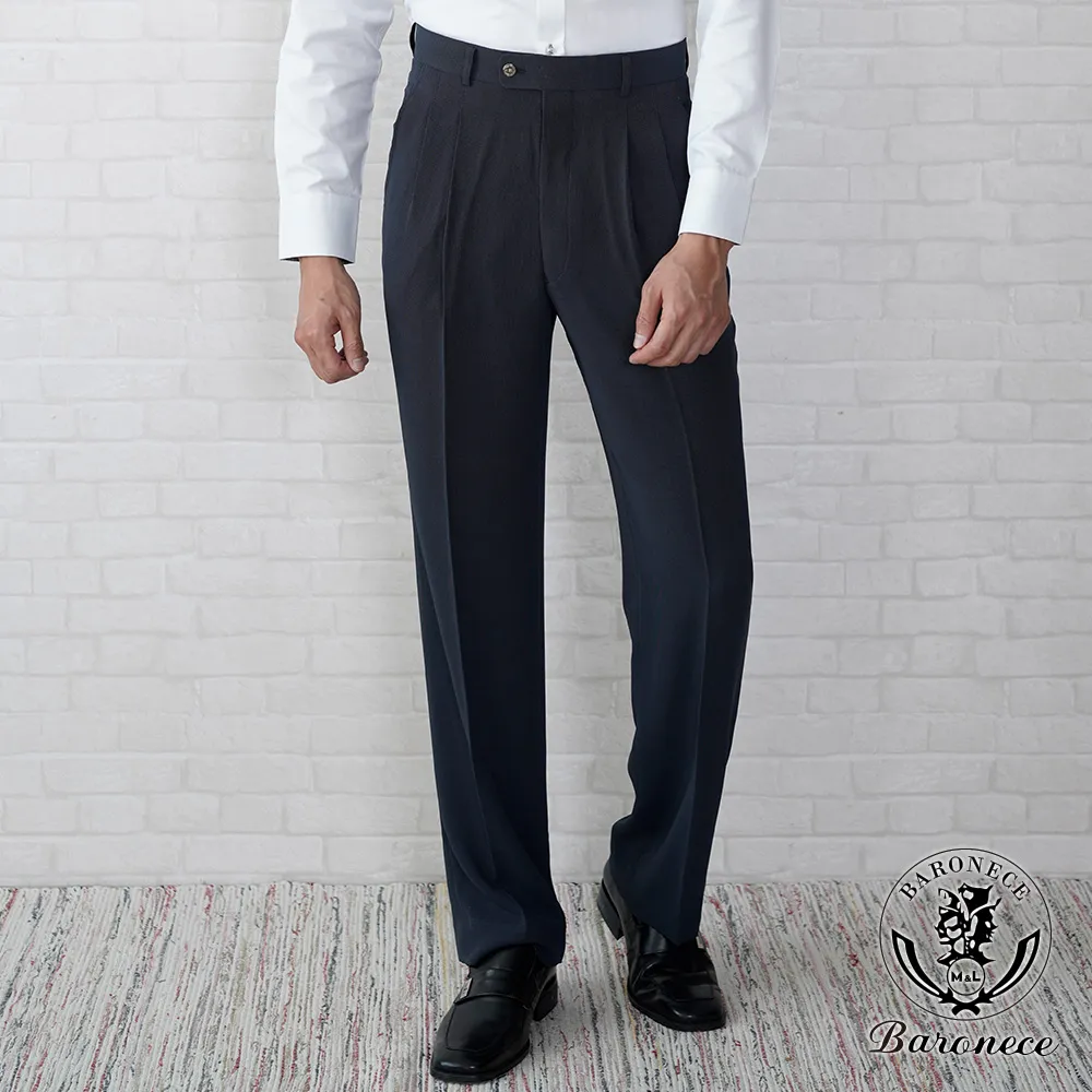 【BARONECE】經典紳士簡約合身平面西褲_黑(521132-11) 歷史價格詳細信息