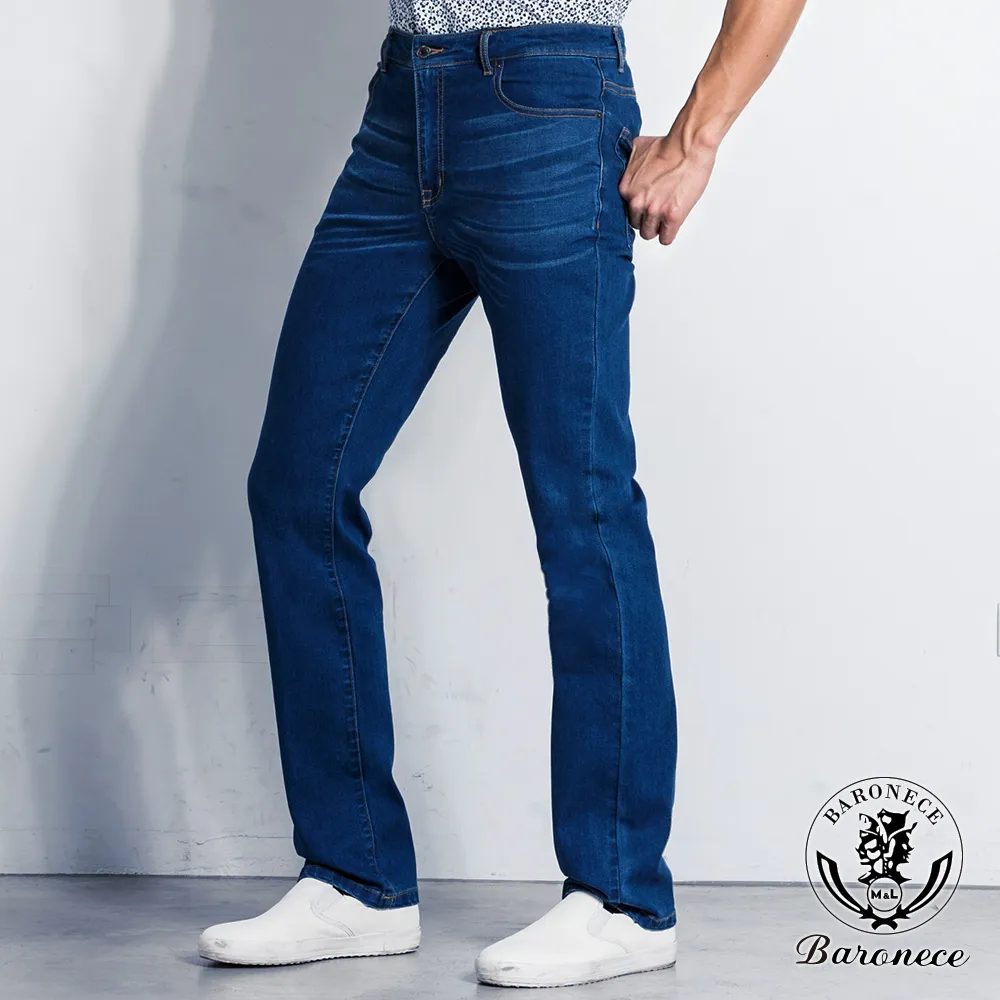 【BARONECE】舒適簡約休閒伸縮平面單褲_白(520121-01) 歷史價格詳細信息