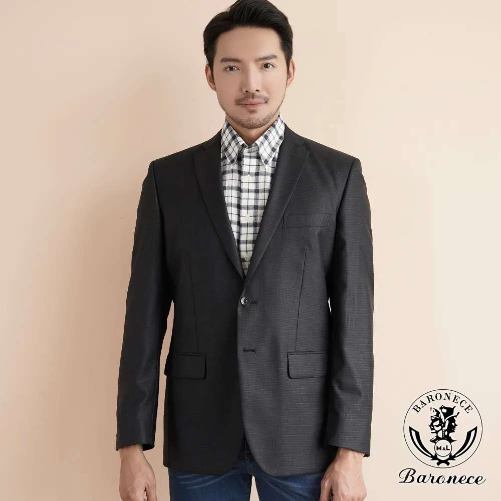 【BARONECE】經典紳士簡約合身平面西褲_黑(521132-11) 歷史價格詳細信息