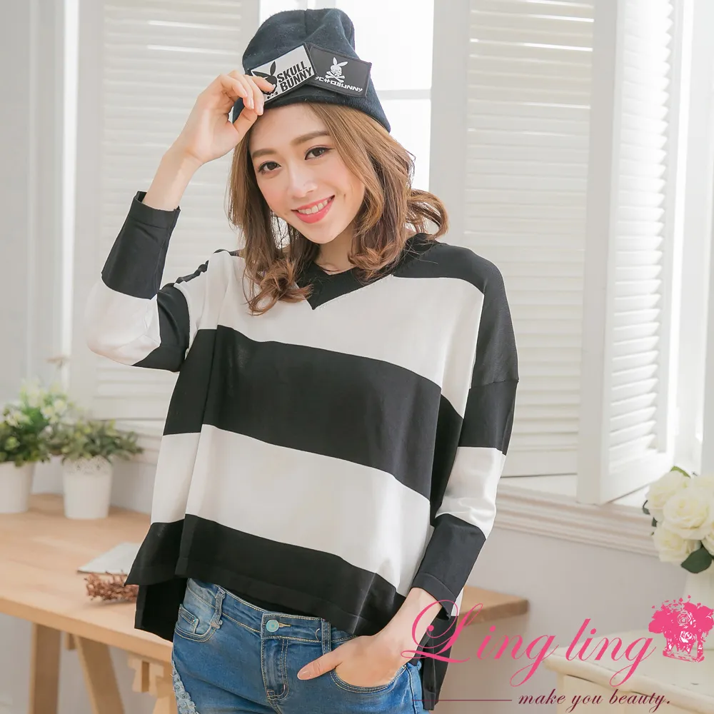 大尺碼撞色大V領毛衣女秋冬胖mm20斤寬鬆顯瘦設計感針織衫大學T 歷史價格詳細信息